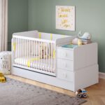 Baby Cotton Swinging-Convertible Baby Bed (70x115-70x160cm)