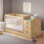 Baby Mocha Swinging-Convertible Baby Bed (70x115-70x160cm)