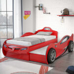 Race Cup Carbed Red with Friend Bed 90x190cm