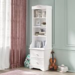 Rustic White Bookcase