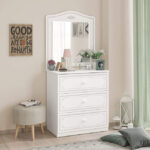Selena Grey Dresser with Mirror