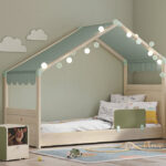 Montes Natural Side Roof Bed 90x200cm