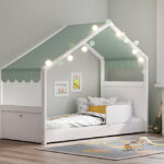 Montes White Side Roof Bed 90x200cm