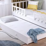 Montes White Daybed Pull Out Bed 90x190cm