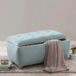 Storage Ottoman Blue