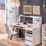 Trio Large Study Desk with Unit