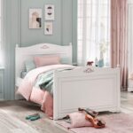 Rustic White Bed 120x200cm