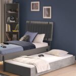Space Grey Pull Out Bed 90x190cm