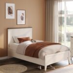 Lapel Bed with Base with Headboard 120x200cm