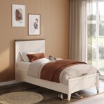 Lapel Bed with Base with Headboard 100x200cm