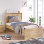 Mocha Bed with Flat Headboard 100x200cm (Old Version)