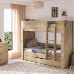 Mocha Small Bunk Bed (90x200cm) with Drawer