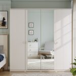 Varia Cream 4 Doors Wardrobe