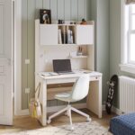 Varia Cream Small Study Desk with Unit with Cabinet