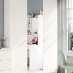 Varia White 3 Doors Wardrobe with Mirror