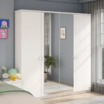 Varia White 4 Doors Wardrobe