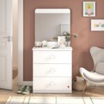 Varia White Line Dresser with Mirror