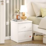 Varia White Nightstand